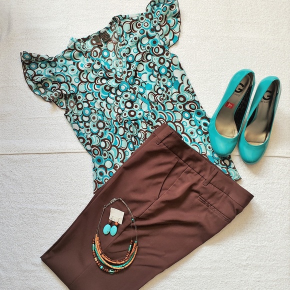 🐱Serenade New York Petite Short Sleeve Blouse - Picture 1 of 5